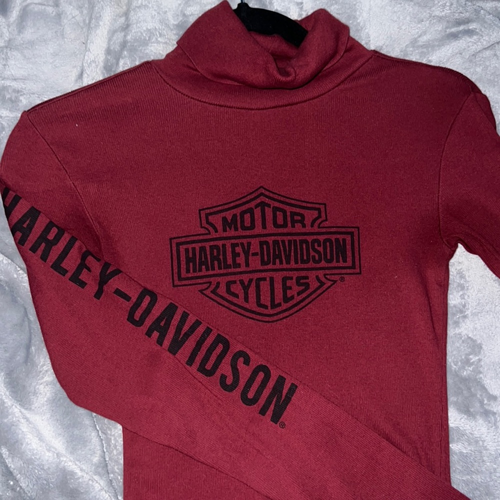 XS womens harley davidson long sleeve turtle neck